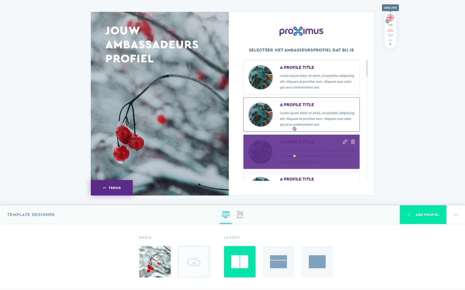 SOCIALSEEDER – Profile Creation