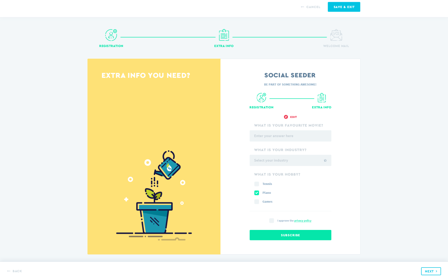 SOCIALSEEDER – Recruitment Box Creationg