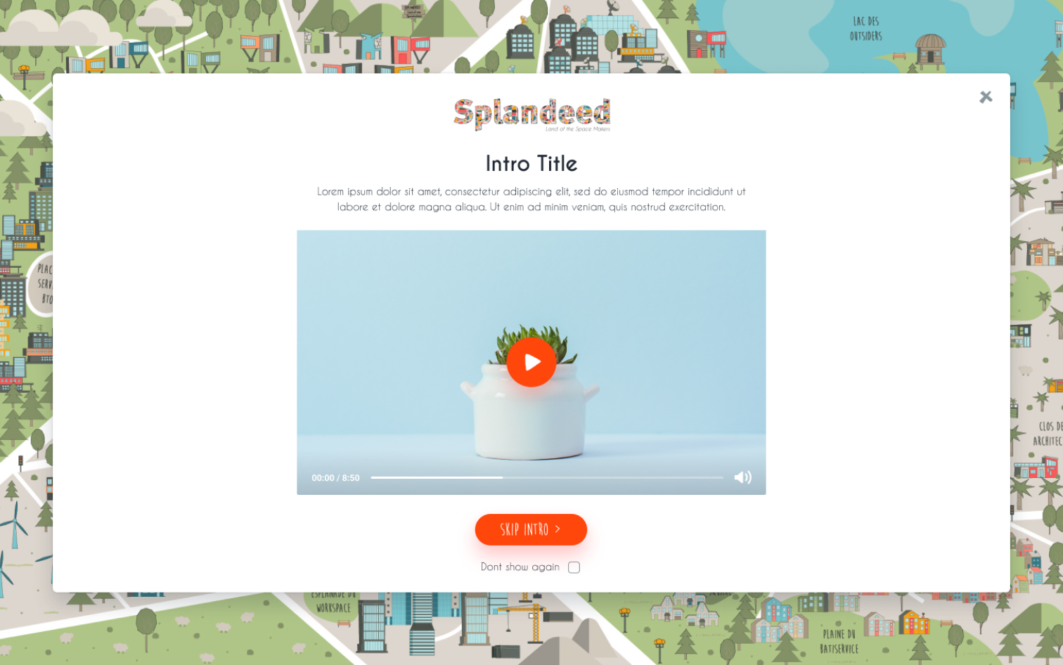 SPLANDEED Website – Intro Slide